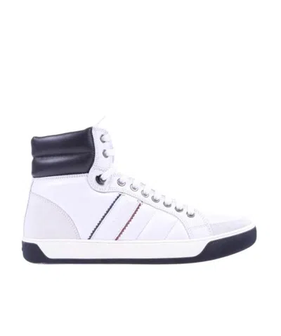 Moncler Tie High-top Sneakers In White