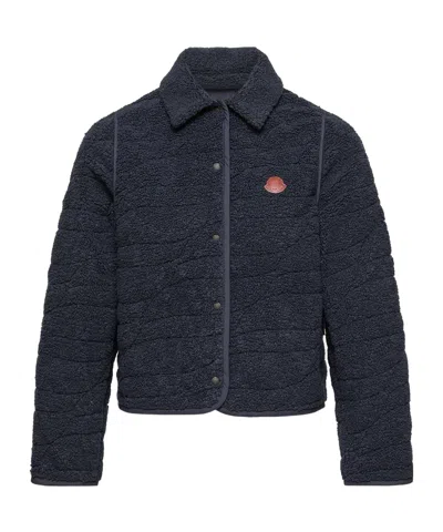 Moncler Tienma Teddy Padded Jacket In Blue