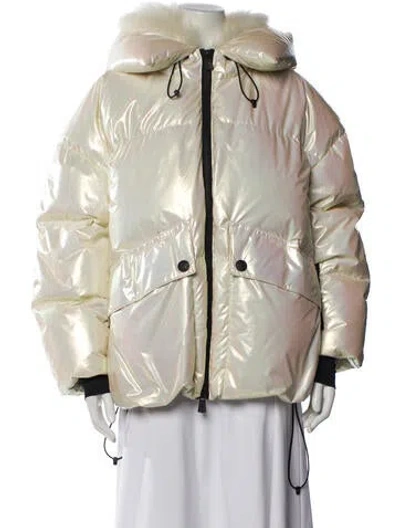 Pre-owned Moncler Tiller Giubbotto Down Jacket In Neutral