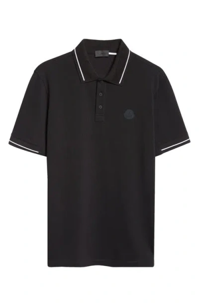 MONCLER MONCLER TIPPED COTTON PIQUÉ POLO