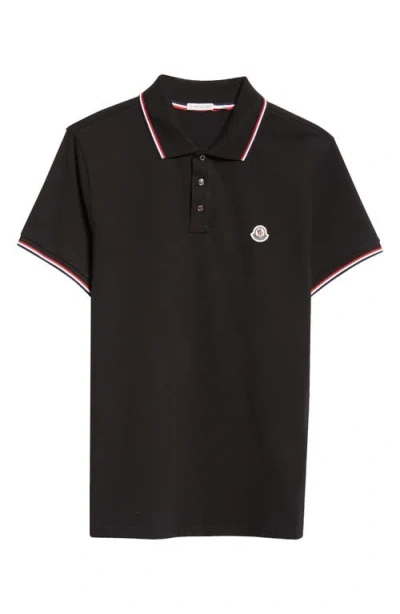 MONCLER MONCLER TIPPED COTTON PIQUÉ POLO