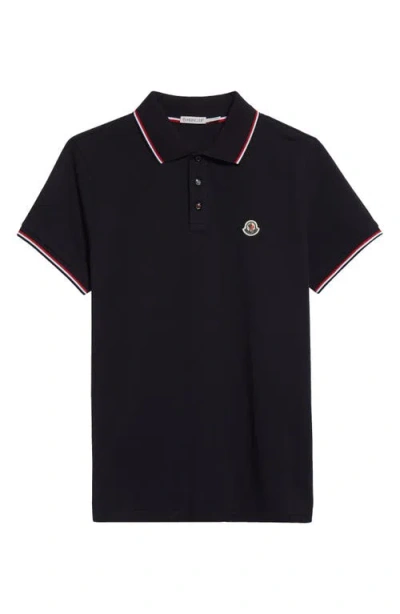 MONCLER MONCLER TIPPED COTTON PIQUÉ POLO