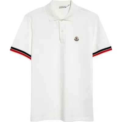 MONCLER MONCLER TIPPED COTTON PIQUÉ POLO
