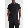 Moncler Tipped Cotton Stretch Jersey T-shirt In Black