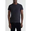 Moncler Tipped Cotton Stretch Jersey T-shirt In Navy/navy