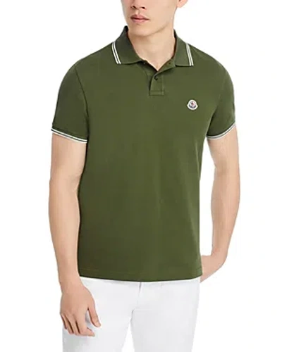 MONCLER TIPPED SHORT SLEEVE POLO SHIRT