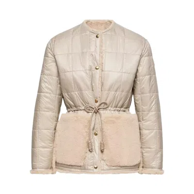Pre-owned Moncler Tipule Jacket 'beige' | Tan | Women's Size 2