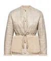 Moncler Tipule Reversible Short Down Jacket In Neutral