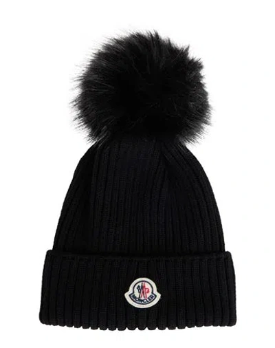 Moncler Babies'  Toddler Boy Hat Black Size 6 Virgin Wool