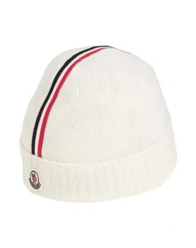 Moncler Babies'  Toddler Boy Hat Ivory Size 6 Virgin Wool In Purple