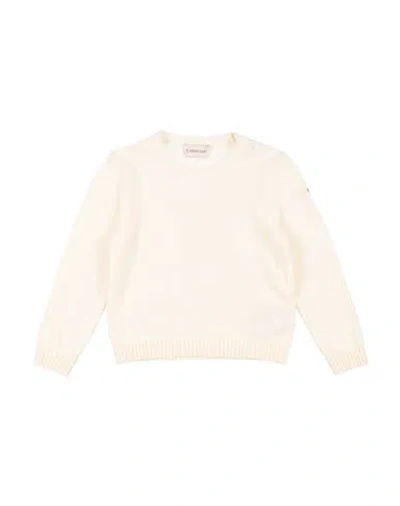 Moncler Babies'  Toddler Boy Sweater Ivory Size 4 Virgin Wool In White