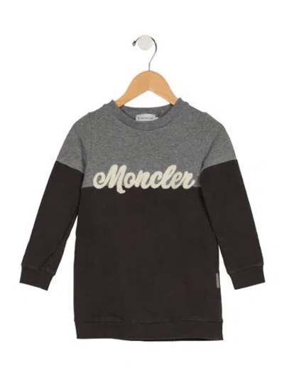 Pre-owned Moncler Babies' Toddler Boys Branded Pattern Printed Sweatshirt In Brown