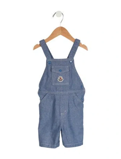 Pre-owned Moncler Babies' Toddler Boys' Denim Overalls In Blue