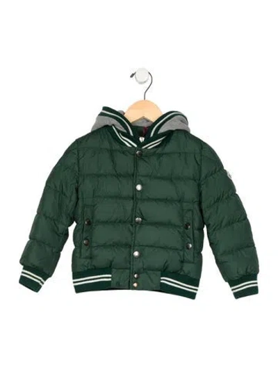 Pre-owned Moncler Babies' Toddler Boys' Down Puffer Coat In Green