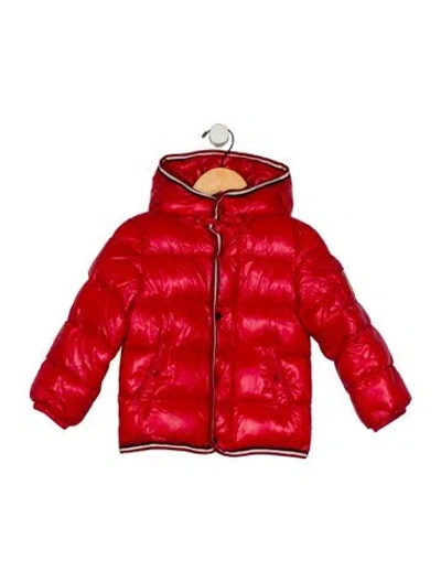 Pre-owned Moncler Babies' Toddler Boys' Down Puffer Coat In Red