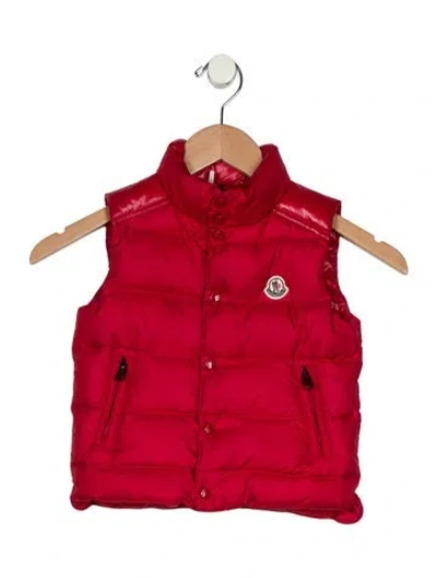 Pre-owned Moncler Babies' Toddler Boys' Down Puffer Vest In Red