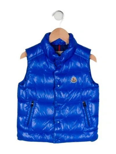 Pre-owned Moncler Babies' Toddler Boys' Down Vest In Blue