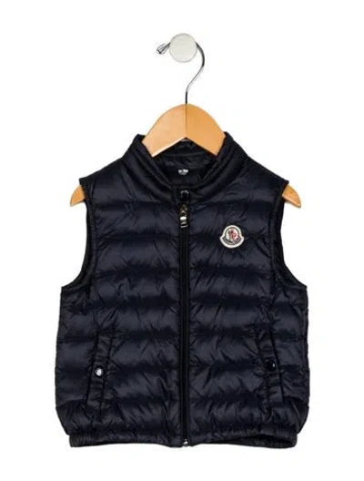 Pre-owned Moncler Babies' Toddler Boys' Down Vest In Blue