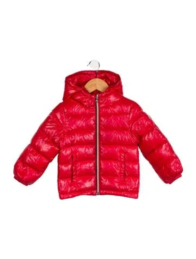 Pre-owned Moncler Babies' Toddler Boys' Hooded Jacket In Red