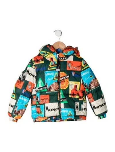 Pre-owned Moncler Babies' Toddler Boys Printed Jacket In Green