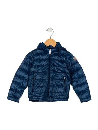 Pre-owned Moncler Babies' Toddler Boys' Puffer Coat In Blue