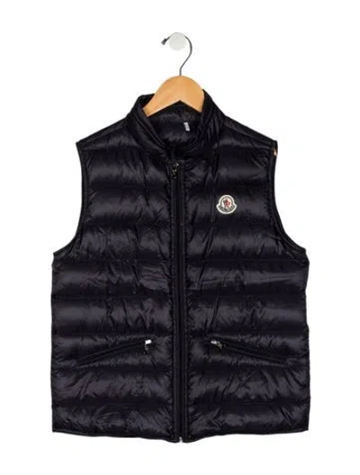 Pre-owned Moncler Babies' Toddler Boys Sleeveless Puffer Vest In Blue