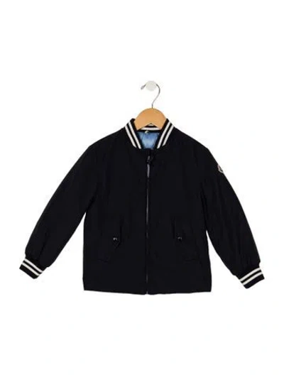 Pre-owned Moncler Babies' Toddler Boys' Solid Jacket W/tags In Blue
