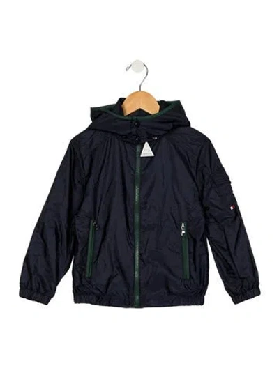 Pre-owned Moncler Babies' Toddler Boys Solid Jacket W/tags In Blue