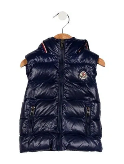 Pre-owned Moncler Babies' Toddler Boys' Vest In Blue