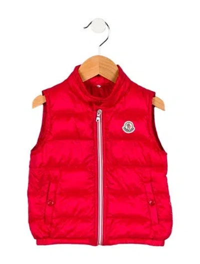 Pre-owned Moncler Babies' Toddler Boys' Vest In Red