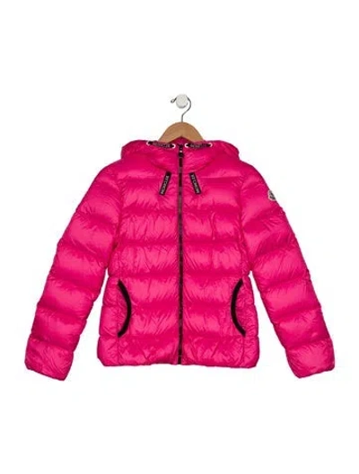 Pre-owned Moncler Babies' Toddler Girl's Puffer Jacket In Pink