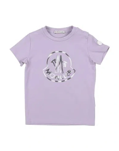 Moncler Babies'  Toddler Girl T-shirt Lilac Size 3 Cotton, Elastane In Purple
