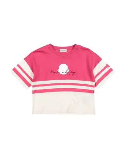 Moncler Babies'  Toddler Girl T-shirt Magenta Size 6 Cotton