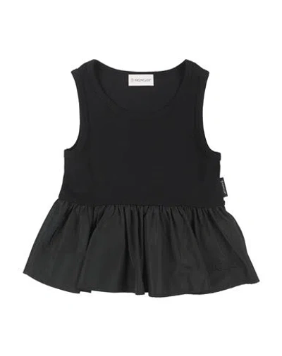 Moncler Babies'  Toddler Girl Top Black Size 6 Cotton, Elastane, Polyester