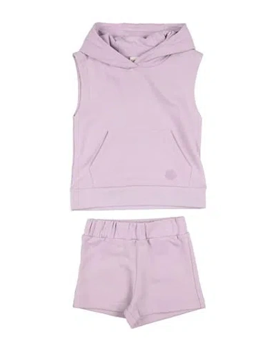 Moncler Babies'  Toddler Girl Tracksuit Lilac Size 4 Cotton In Purple