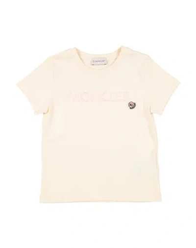 Moncler Babies'  Toddler Girl T-shirt Cream Size 6 Cotton In White