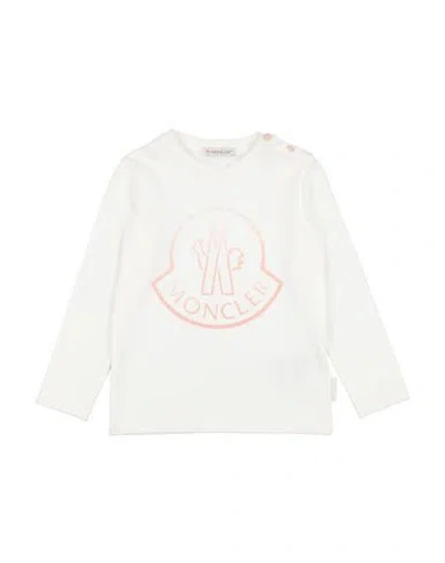 Moncler Babies'  Toddler Girl T-shirt White Size 3 Cotton, Elastane
