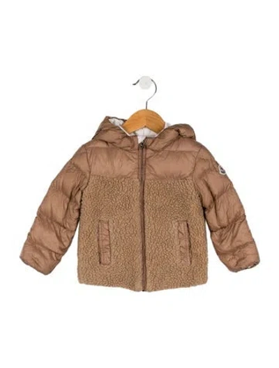 Pre-owned Moncler Babies' Toddler Girls' Amin Jacket In Brown