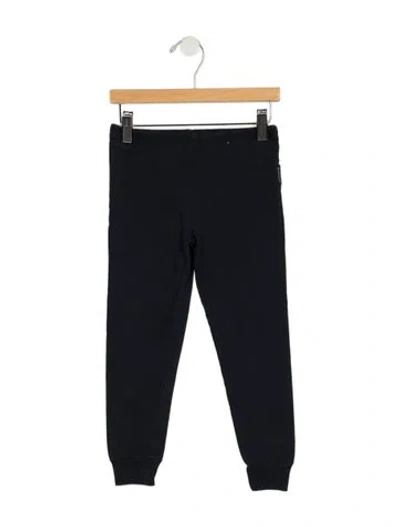 Pre-owned Moncler Babies' Toddler Girls Branded Sweatpants In Blue