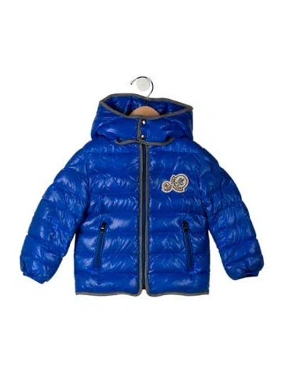 Pre-owned Moncler Babies' Toddler Girls' Coat In Blue