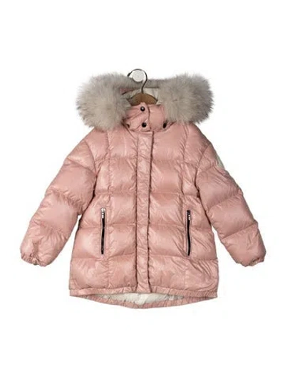 Pre-owned Moncler Babies' Toddler Girls' Coat In Pink