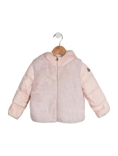 Pre-owned Moncler Babies' Toddler Girls Down Coat In Pink