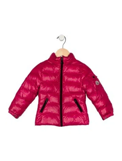 Pre-owned Moncler Babies' Toddler Girls' Down Puffer Coat In Pink