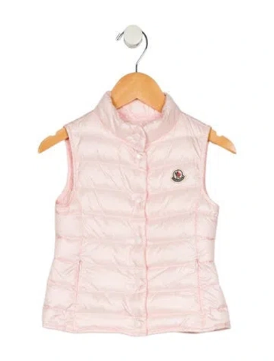 Pre-owned Moncler Babies' Toddler Girls' Down Vest In Pink