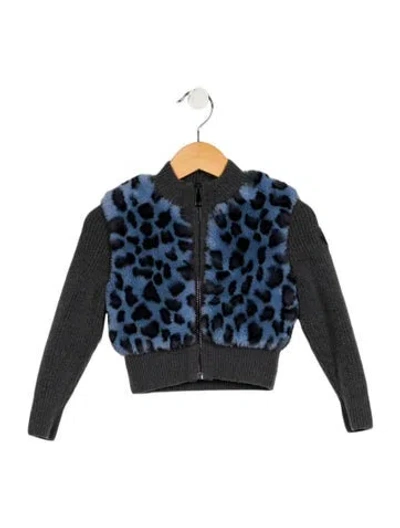 Pre-owned Moncler Babies' Toddler Girls' Jacket In Gray