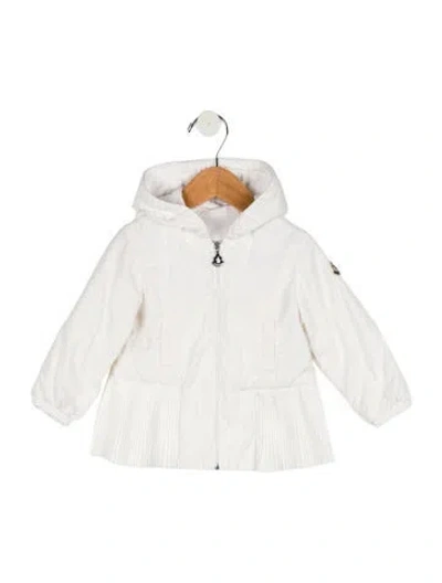 Pre-owned Moncler Babies' Toddler Girls' Jacket W/tags In White