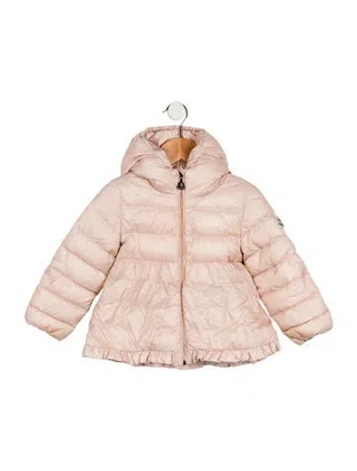 Pre-owned Moncler Babies' Toddler Girls' Joelle Down Puffer Jacket In Pink