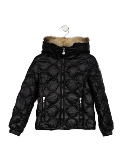 Pre-owned Moncler Babies'  Toddler Girls' Long Sleeve Jacket In Black