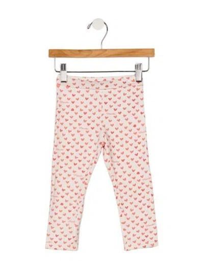 Pre-owned Moncler Babies' Toddler Girls' Pattern Sweatpants In White