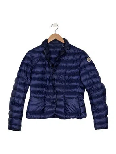 Pre-owned Moncler Babies' Toddler Girls' Puffer Jacket In Blue